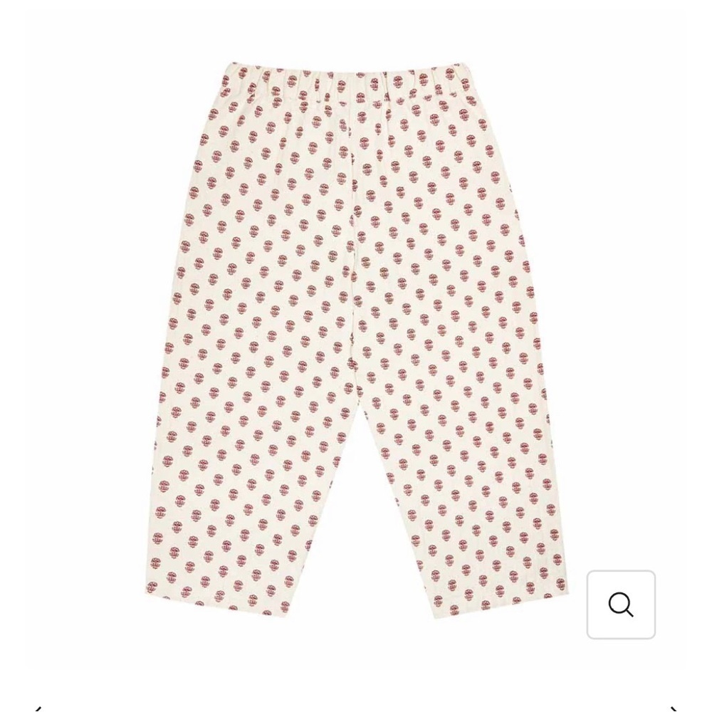 Kids Cream  Pants with Red Pattern by The New Society - Picture 3 of 5